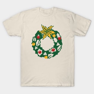 round christmas wreath T-Shirt